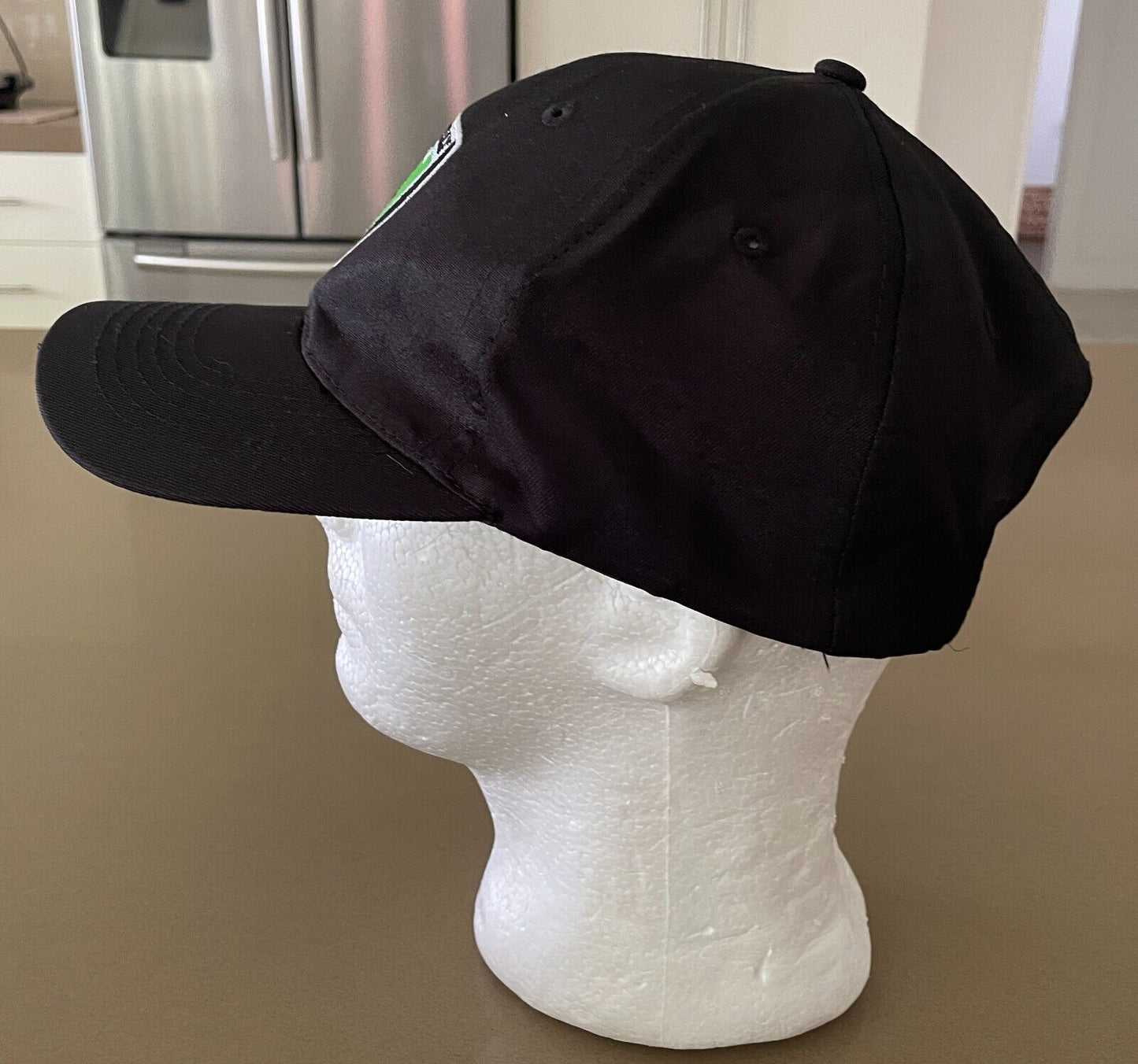 BRINGELLY NETBALL Black Curved Bill Cap/Hat  Hook Loop OSFA Embroidered Logo
