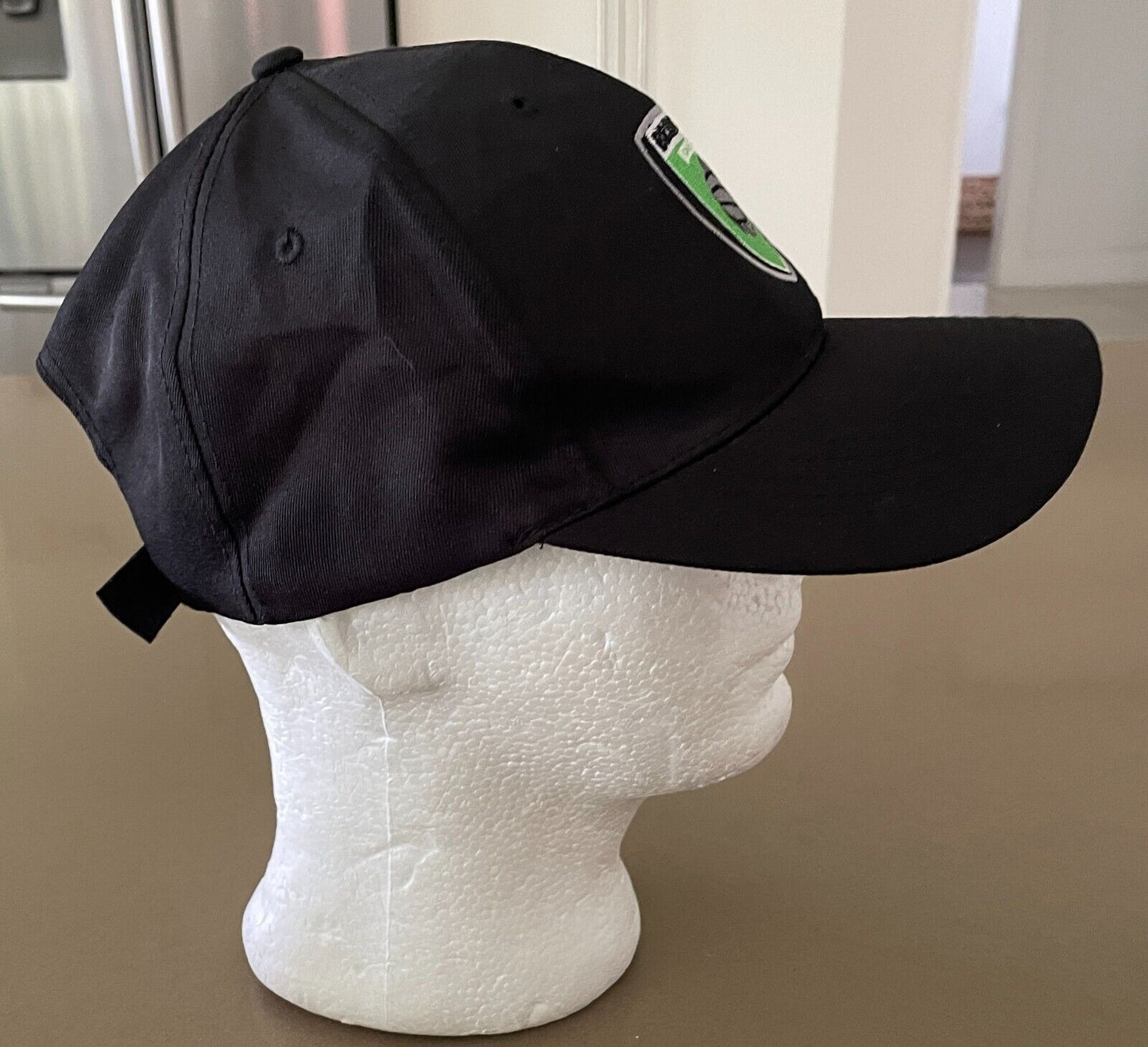 BRINGELLY NETBALL Black Curved Bill Cap/Hat  Hook Loop OSFA Embroidered Logo