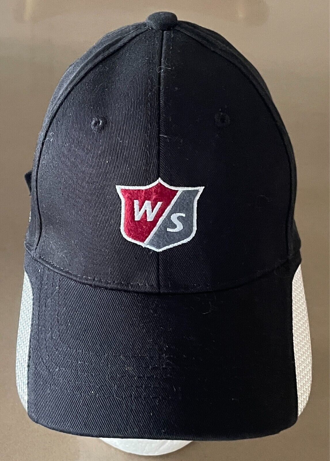 WILSON STAFF Black 6 Panel Cap Hat Logo's Adjustable 6 Panel Style Unisex OSFA