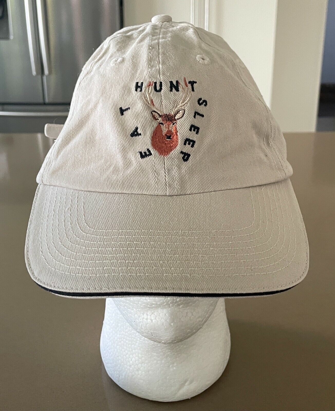SSAA "Eat, Hunt, Sleep" Beige Baseball Style Cap  Hat One Size Unisex