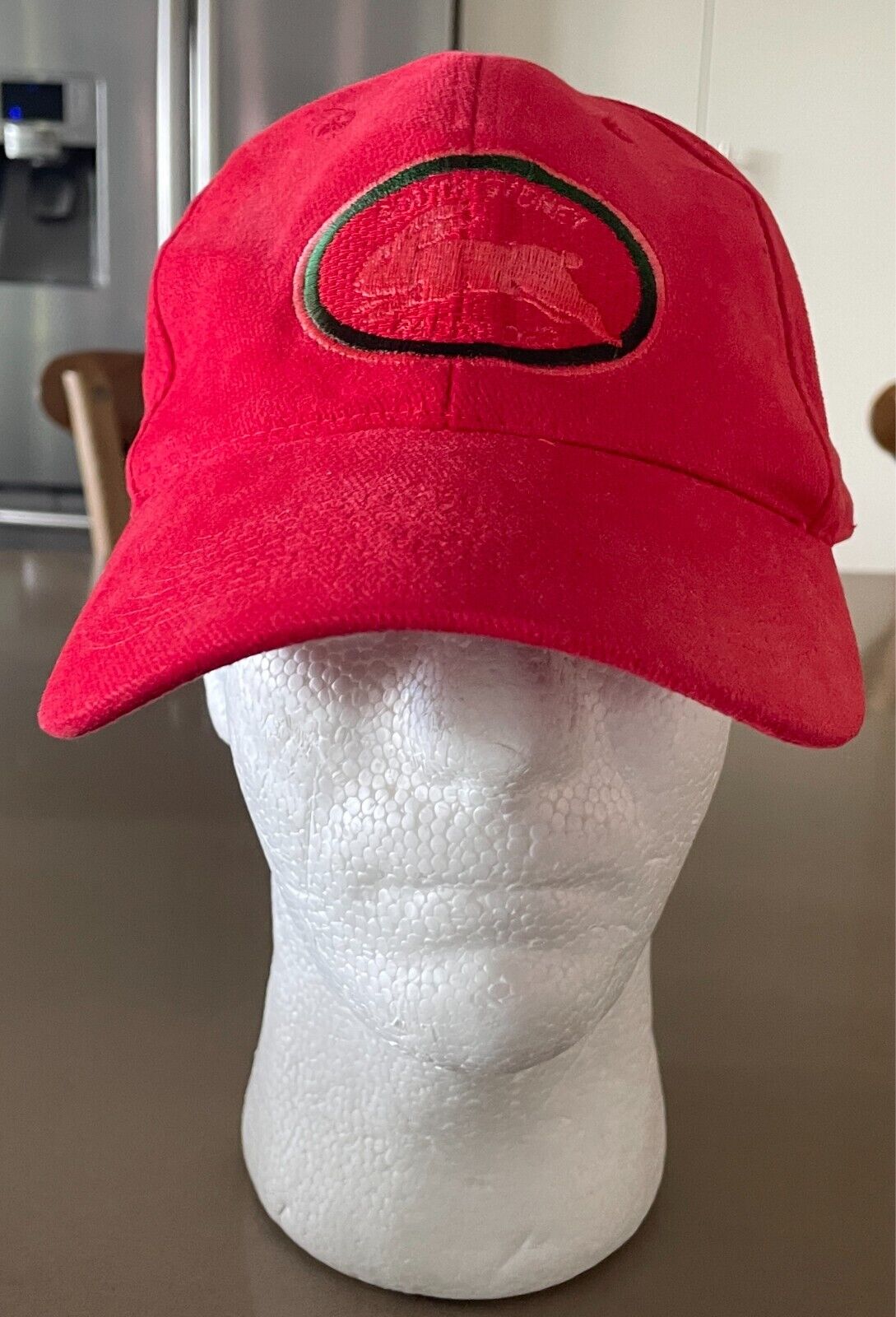 Fan Cap SOUTH SYDNEY RABBITOHS Red Hat Embroidered Logo 6 Panel Adjustable OSFA