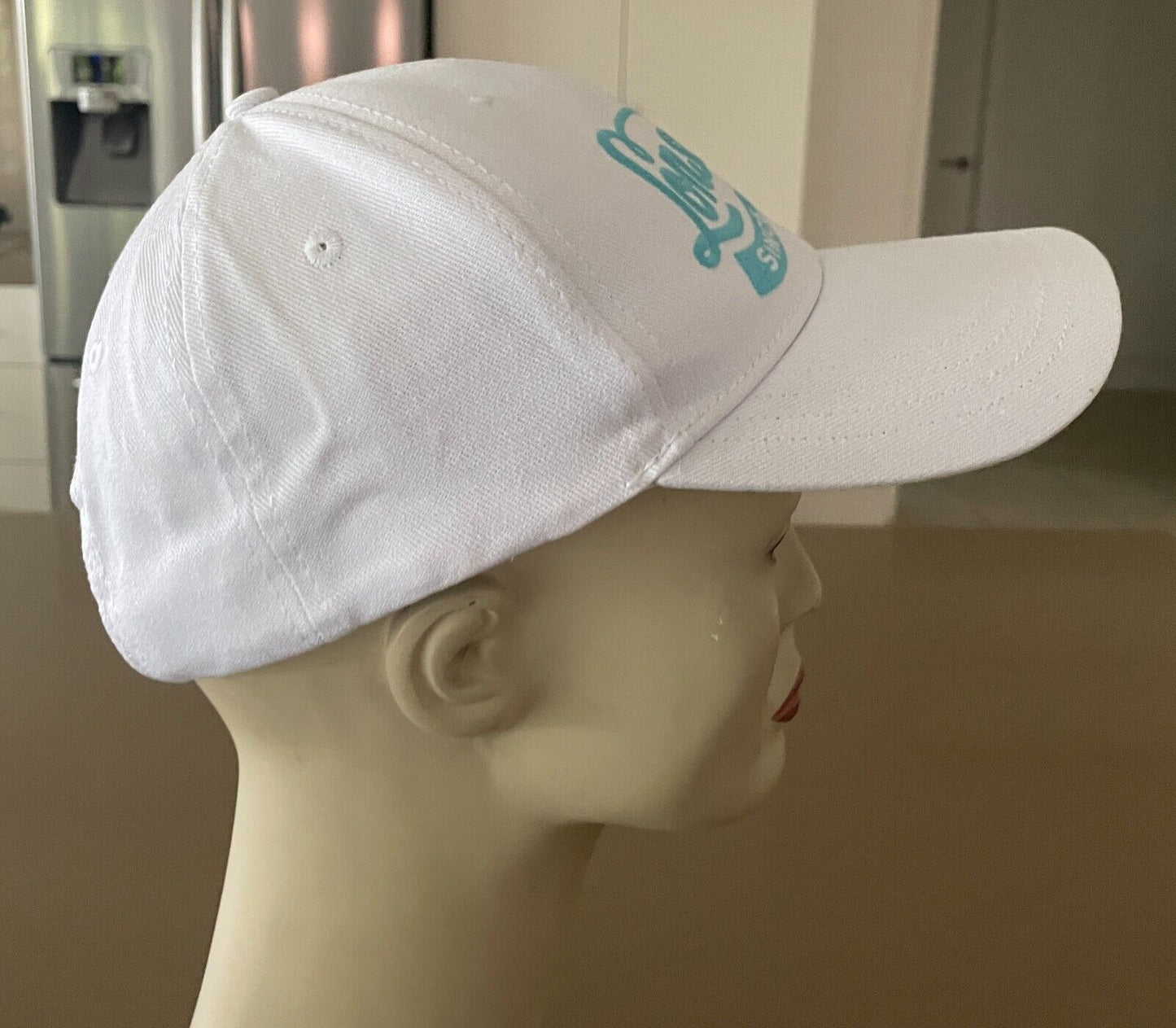 LONSDALE White & Blue " Rollins " Cap Adjustable Unisex Size One Size NEW