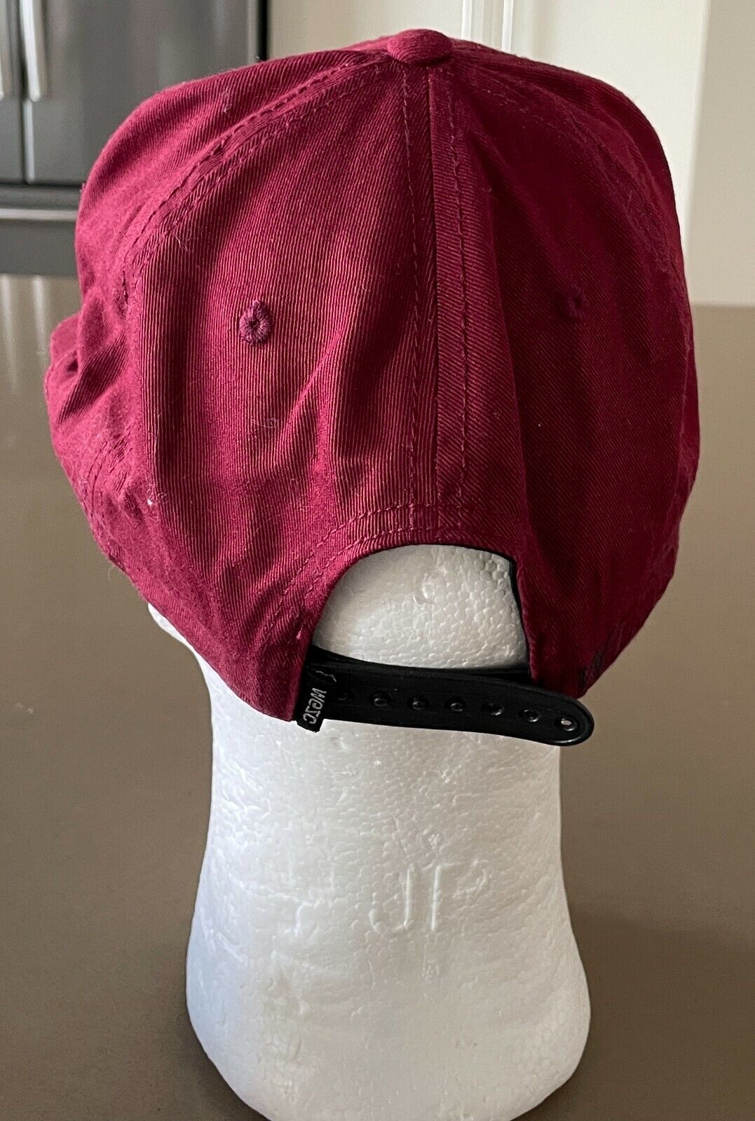WESC "W" Maroon Snap Back Baseball Cap Hat GREECE One Size
