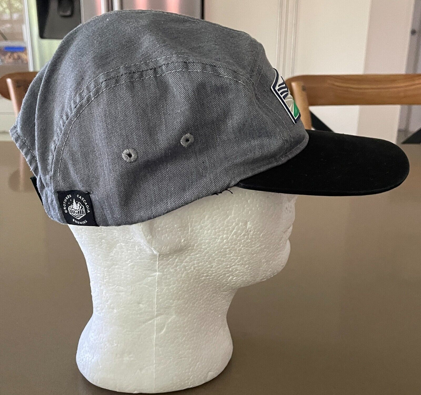 BROTHERS CASCADIA  BREWING Vancouver WA Grey Logo Cap/Hat Adjustable One Size