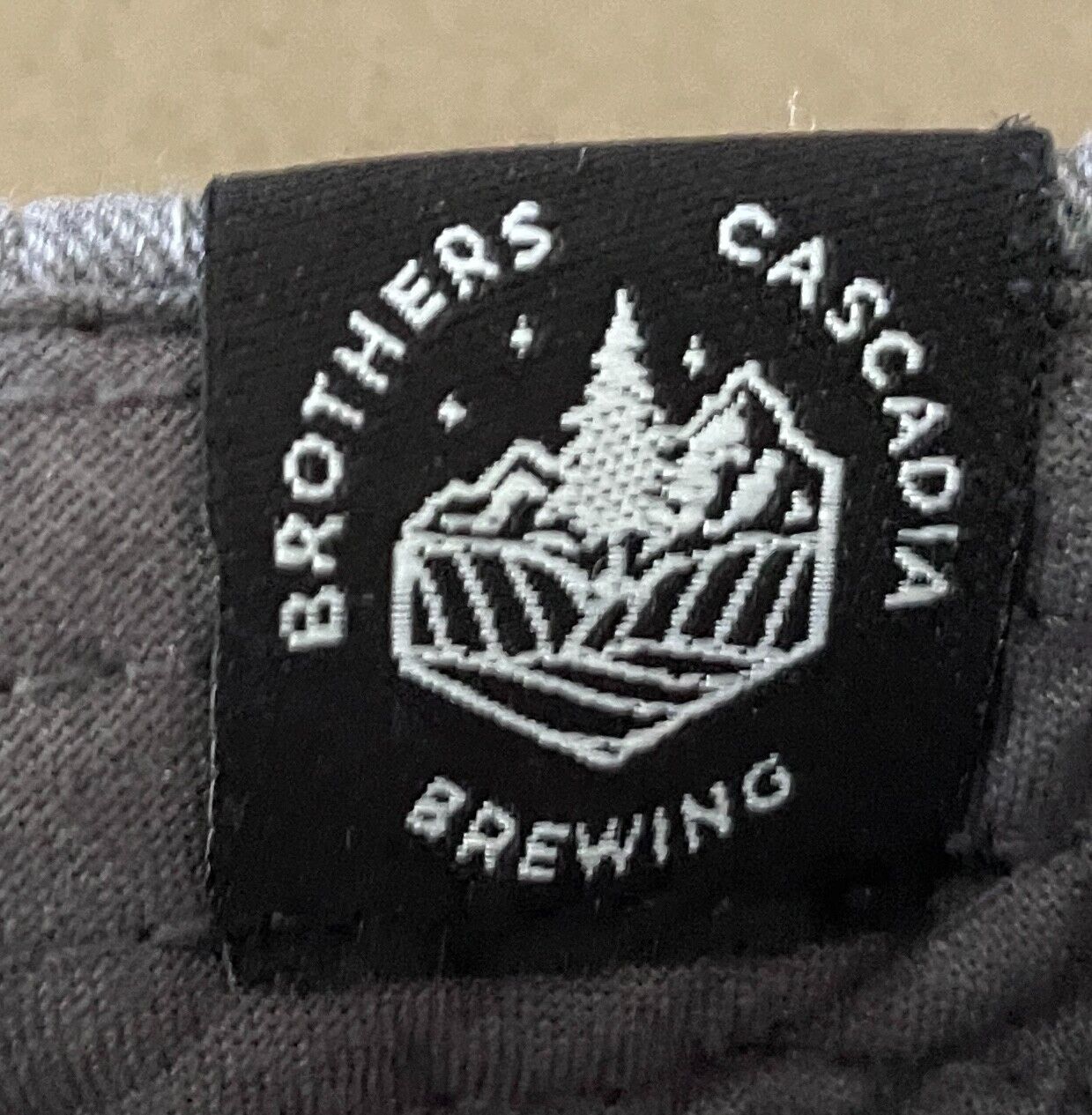 BROTHERS CASCADIA  BREWING Vancouver WA Grey Logo Cap/Hat Adjustable One Size