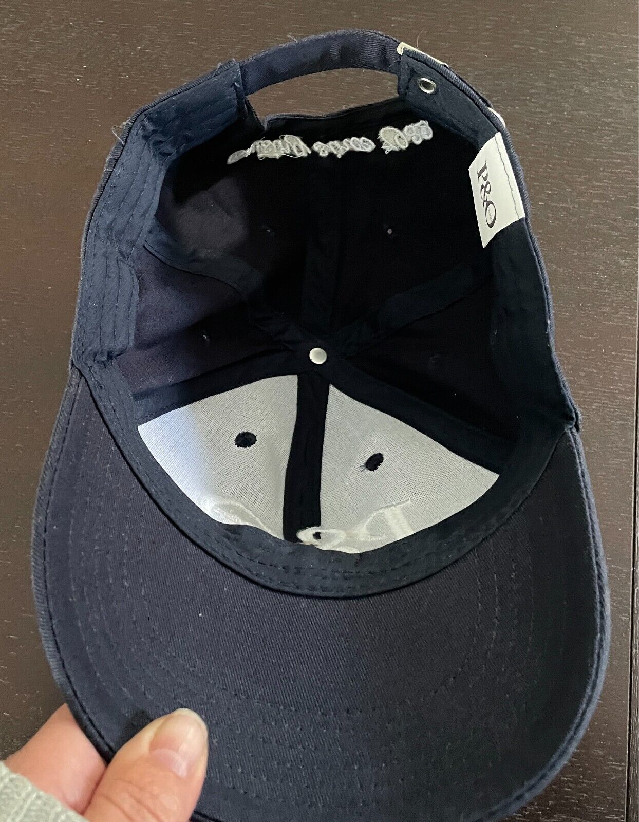 P&O Cruises Cap Hat Curved Bill Navy & White Logo Unisex One Size Cotton NEW