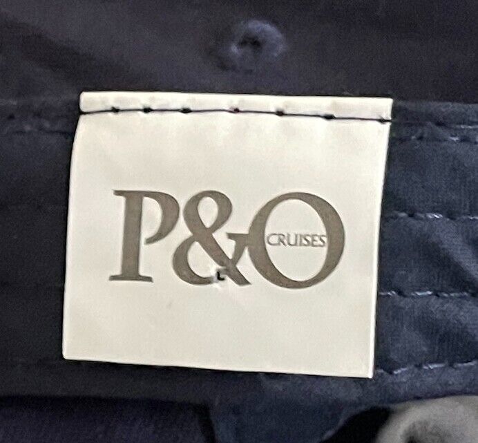 P&O Cruises Cap Hat Curved Bill Navy & White Logo Unisex One Size Cotton NEW