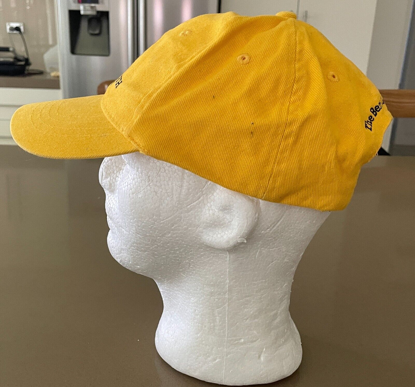 Cap VB Hat Mid Stretch Lager Yellow Adjustable OSFA Embroidered Logo Beer Ale