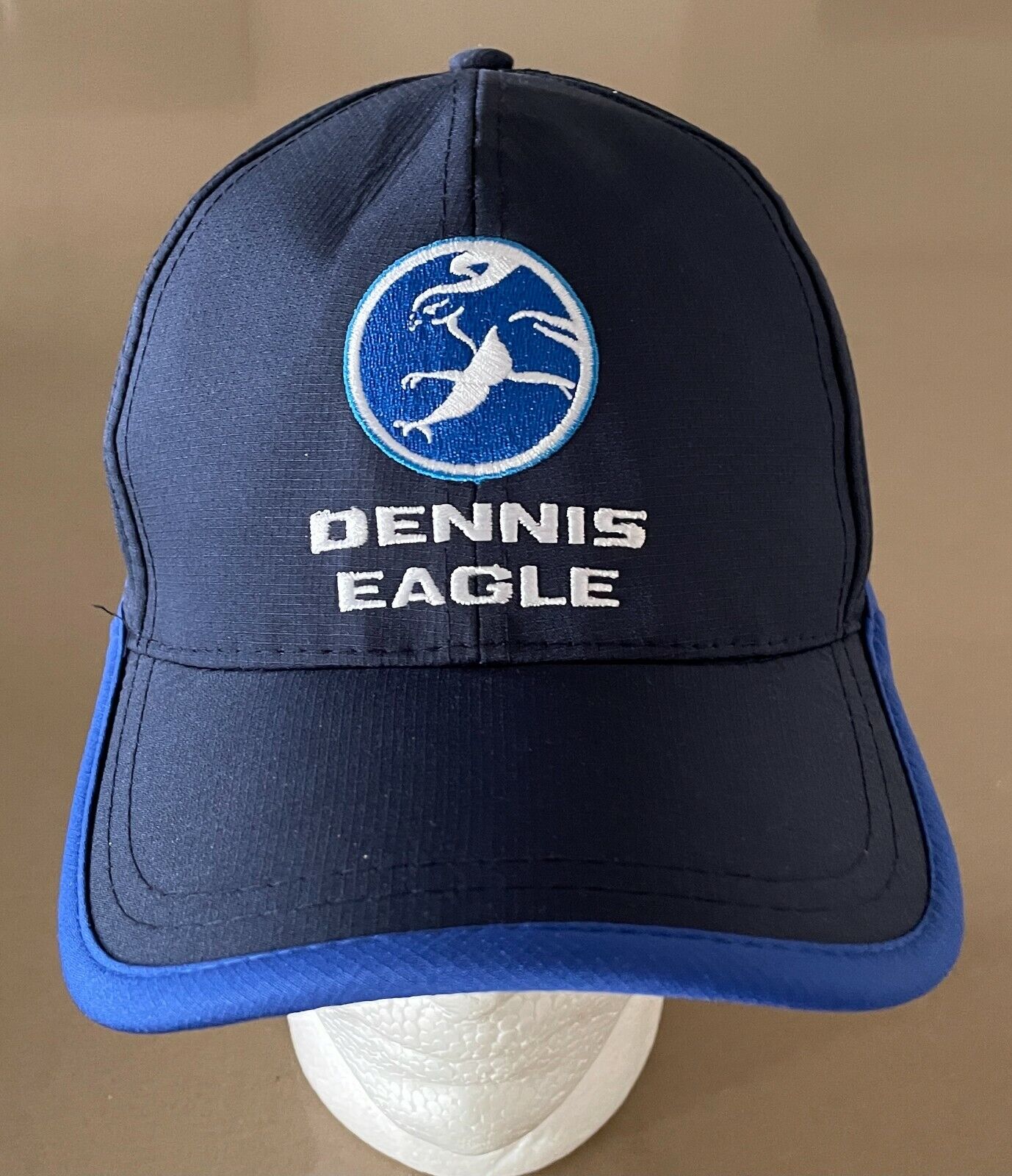 " Dennis Eagle " Navy Blue Adjustable Baseball Cap One Size Curve Brim Hat