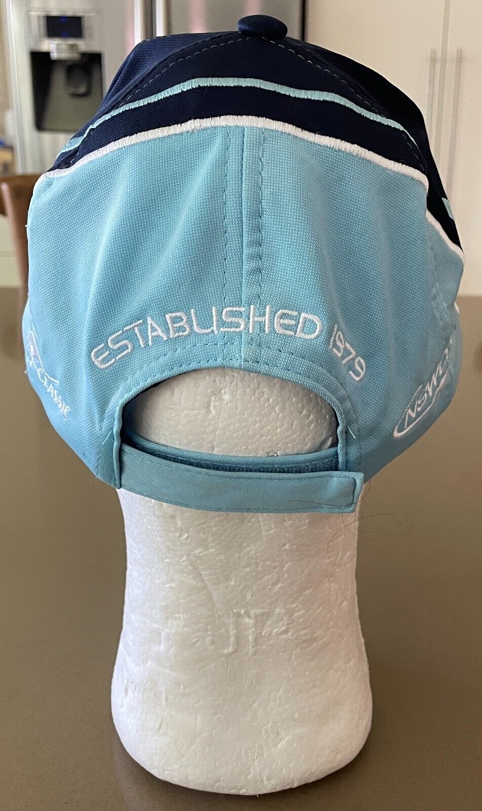 Cap NSW Combined Catholic Colleges Blue & Multicolour Logo Print Hat Curved Bill