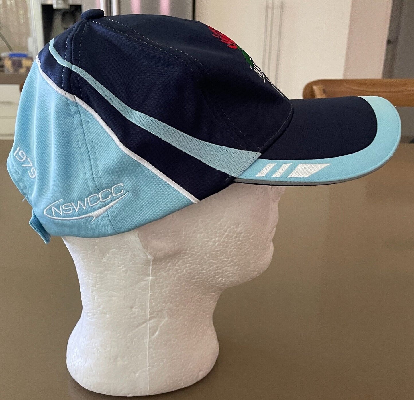 Cap NSW Combined Catholic Colleges Blue & Multicolour Logo Print Hat Curved Bill