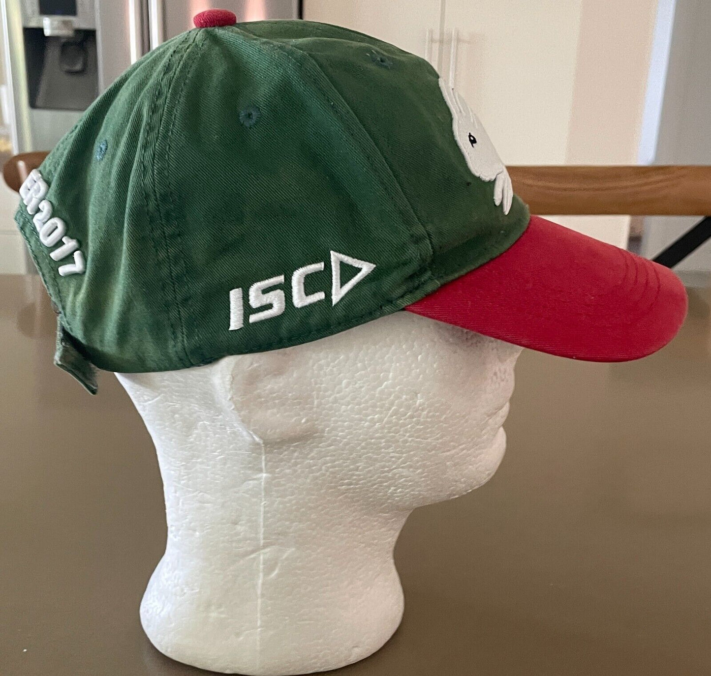 Fan Cap SOUTH SYDNEY RABBITOHS Green Red White Member 2017 Hat Embroidered Logo