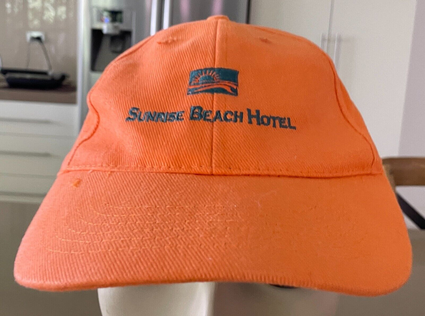 Cap SUNRISE BEACH HOTEL Orange Adjustable One Size Embroidered Logo