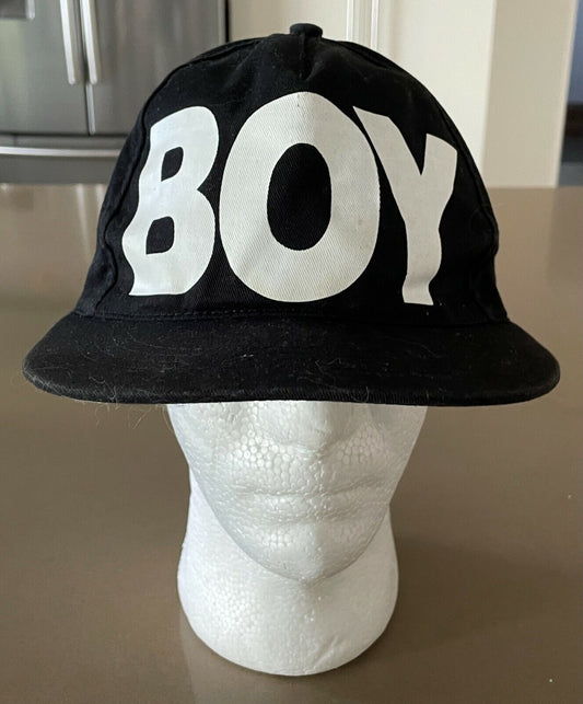 "BOY" Back Cap Baseball Cap Adjustable One Size Flat Bill Brim Unisex Hat