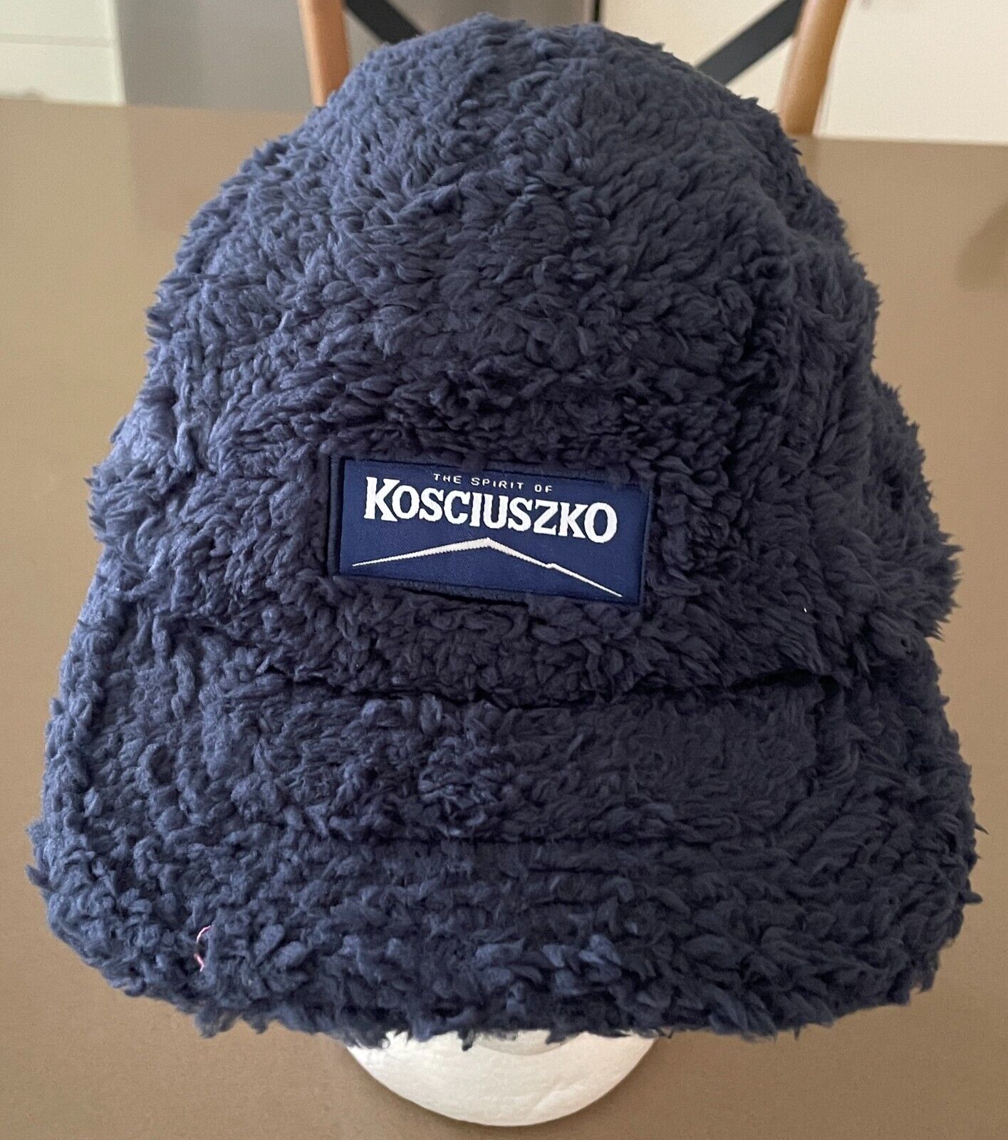 Cap KOSCIUSZKO PALE ALE Beer Navy Fluffy Hat  Snap Back Ski Snow Rare NEW