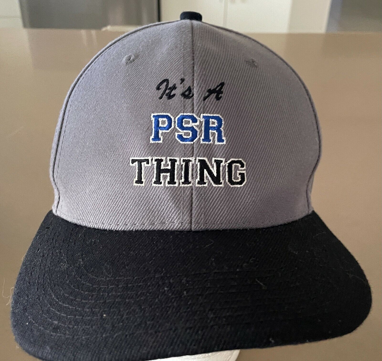 Perisher "It's A PSR THING" Cap Grey & Black Adjustable Baseball Hat One Size