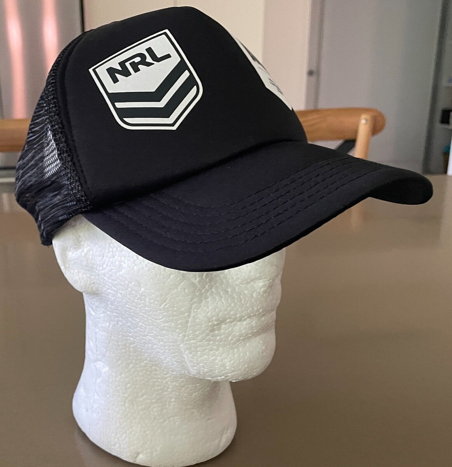 Cap NRL Sport Aus Move It Aus Participation Grant Black Snapback Mesh Trucker