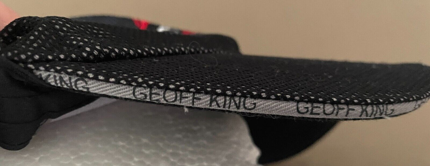 GEOFF KING MOTORS Baseball Cap Black Grey Adjustable One Size Metal Clip Hat