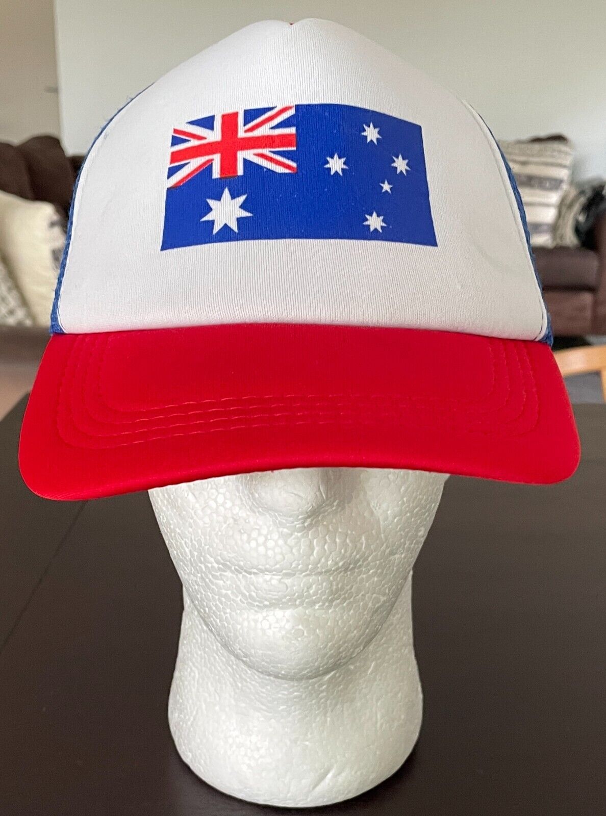 Unisex AUSTRALIA FLAG Baseball Cap Blue Red White Snap back Adjustable Hat Mesh
