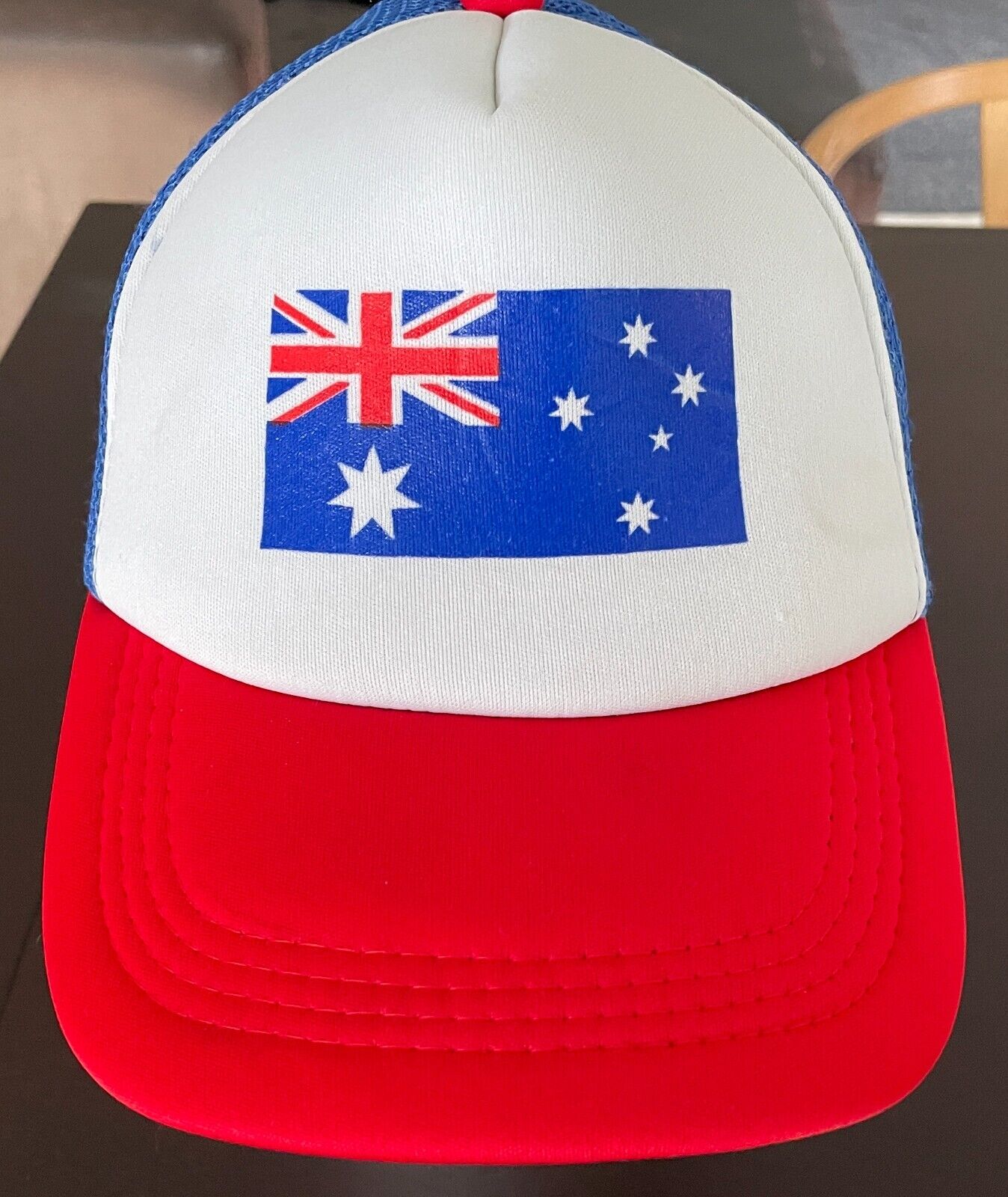 Unisex AUSTRALIA FLAG Baseball Cap Blue Red White Snap back Adjustable Hat Mesh