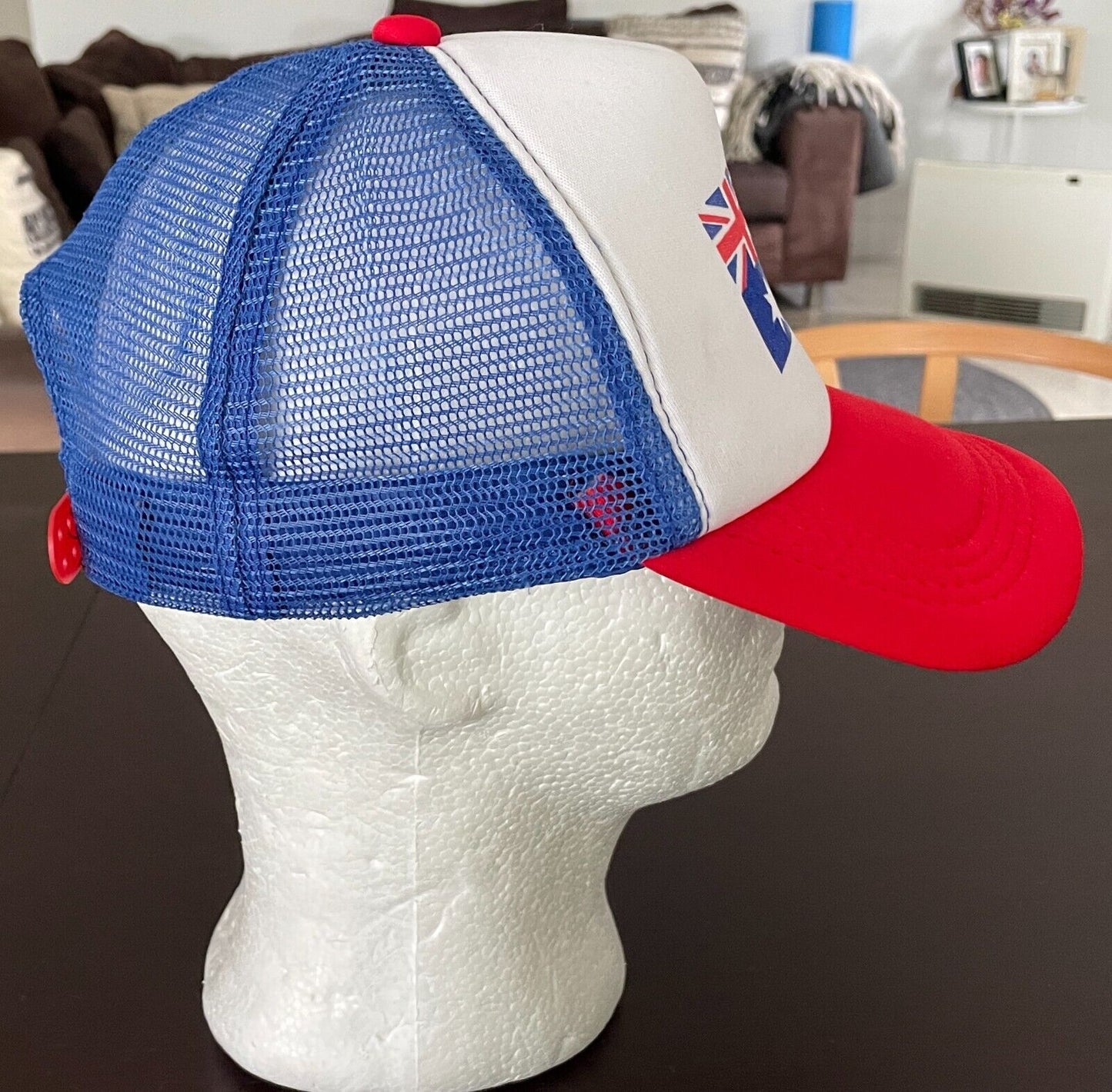 Unisex AUSTRALIA FLAG Baseball Cap Blue Red White Snap back Adjustable Hat Mesh
