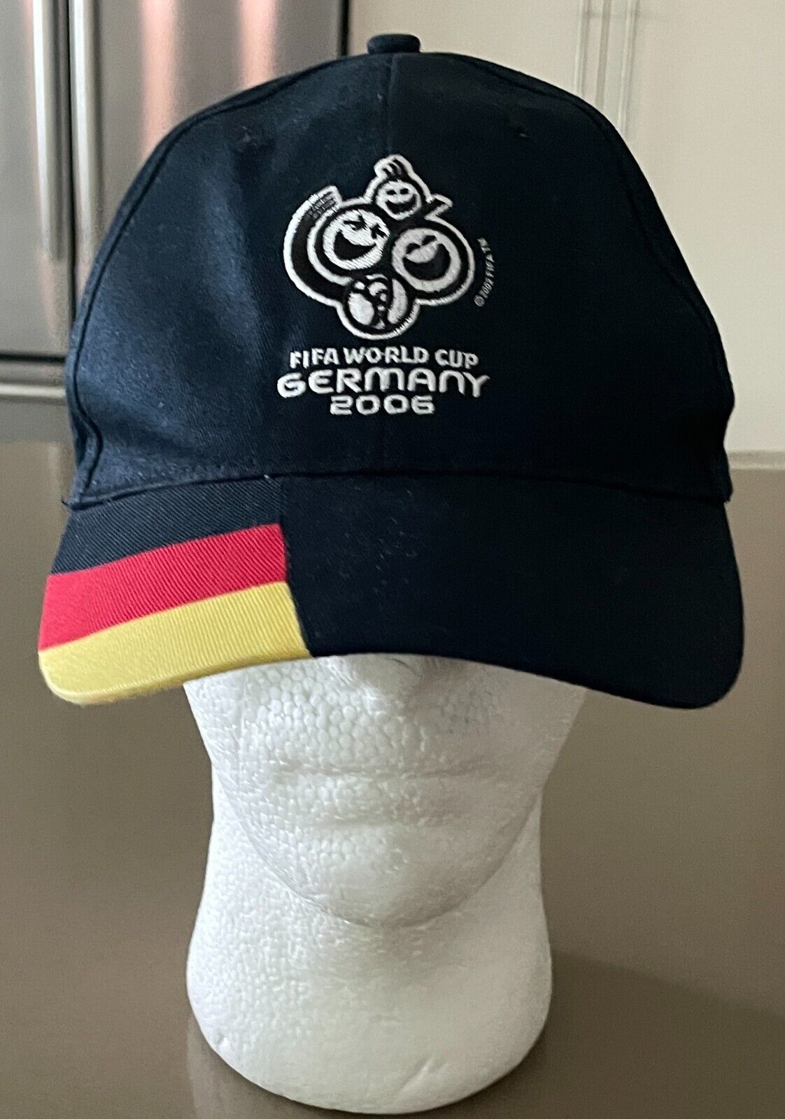 Cap FIFA WORLD CUP Germany 2006 Official Licensed Mesh Cotton  Black Soccer