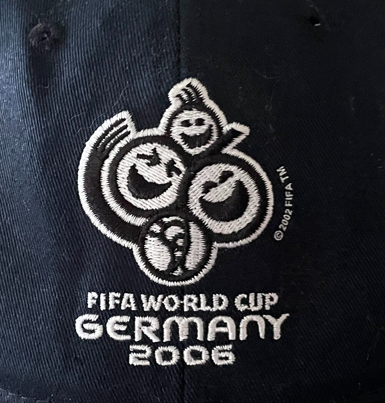 Cap FIFA WORLD CUP Germany 2006 Official Licensed Mesh Cotton  Black Soccer