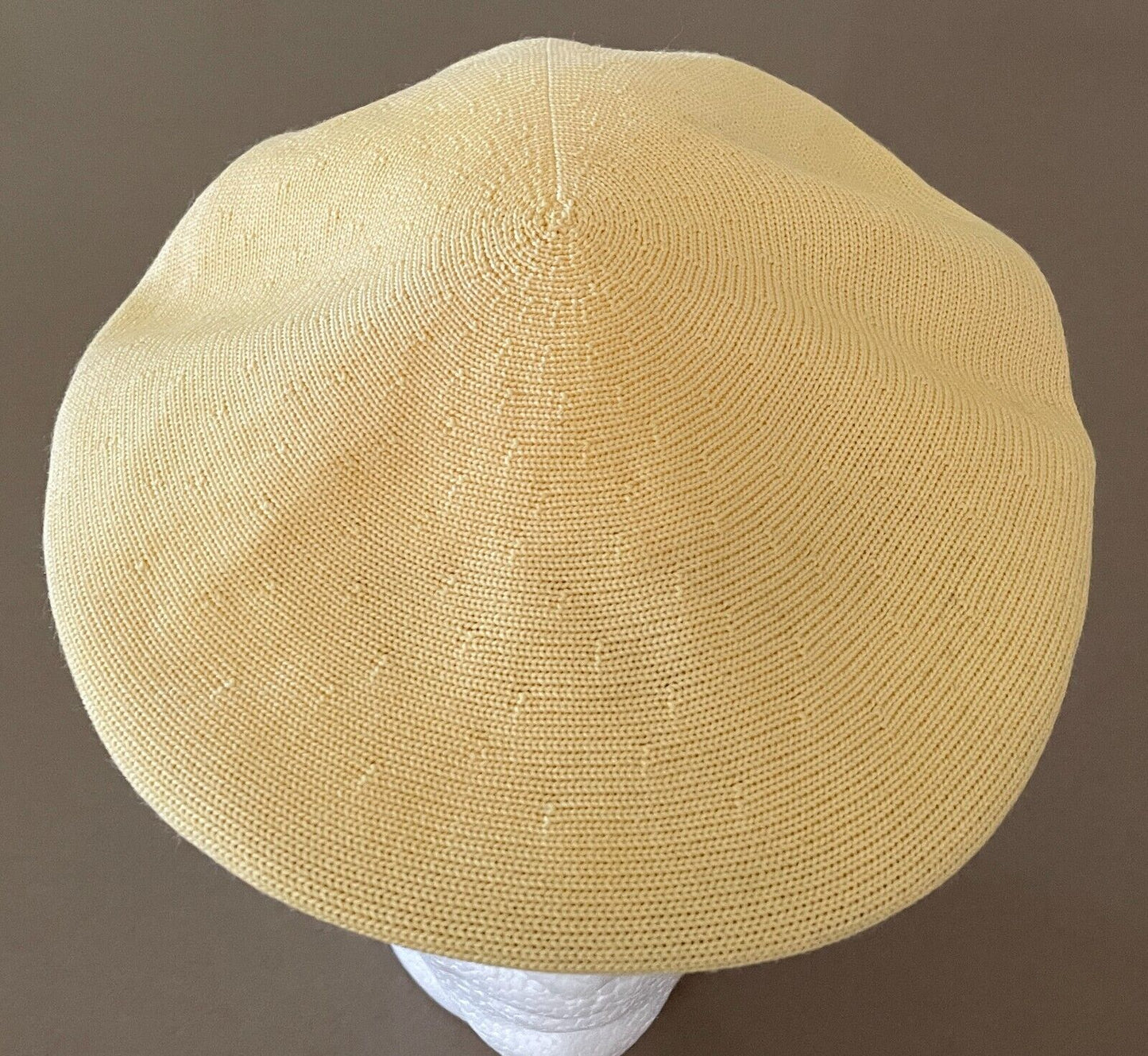 KANGOL Bailey Flat Andy Cap England Gold Yellow Fabric Size S Vintage England