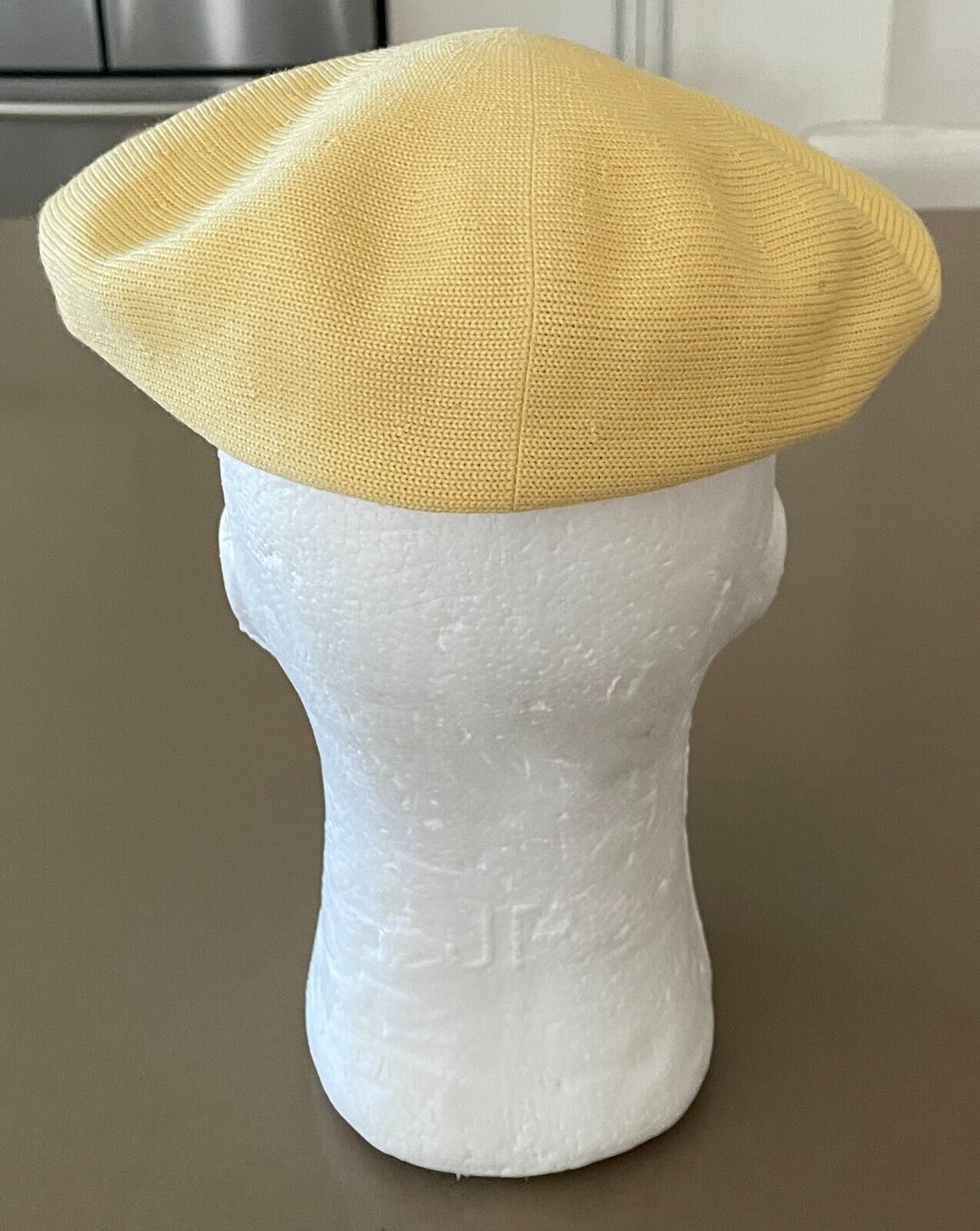 KANGOL Bailey Flat Andy Cap England Gold Yellow Fabric Size S Vintage England
