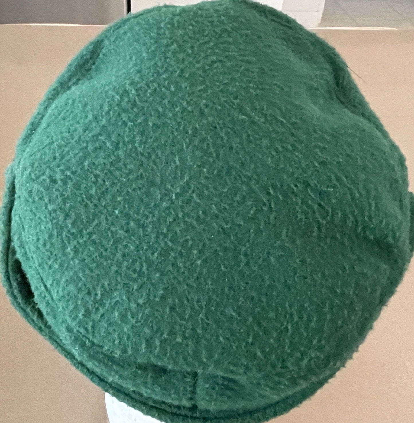 KANGOL Hat Green Shower Proof Cap Ear Flaps Sz 52cm Reversible Black Vintage NEW