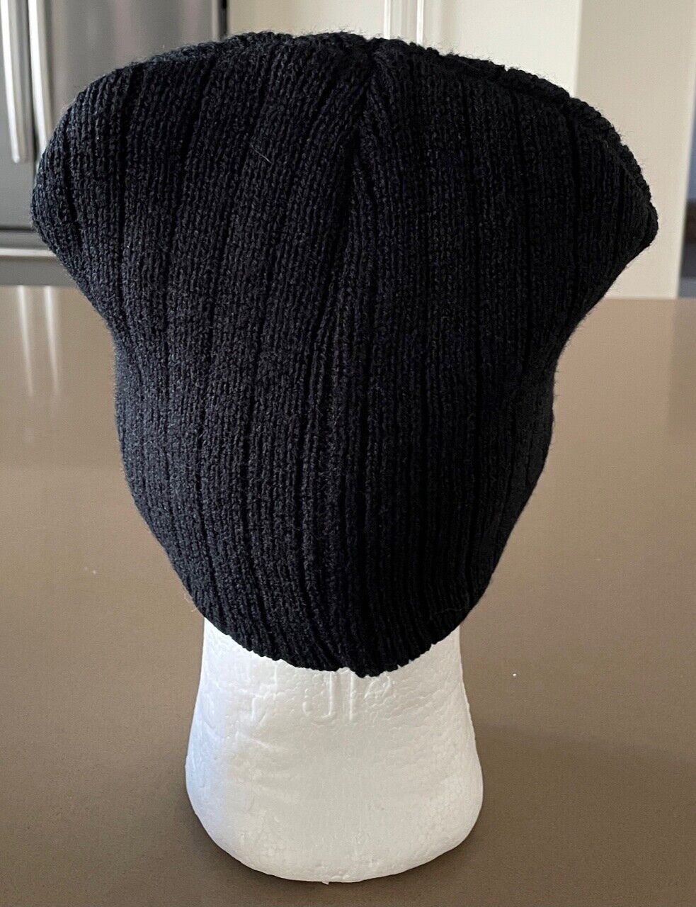 TOTAL HARDWARE Black Knit Beanie Motif One Size Unisex Hat Cap Work Tradie NEW