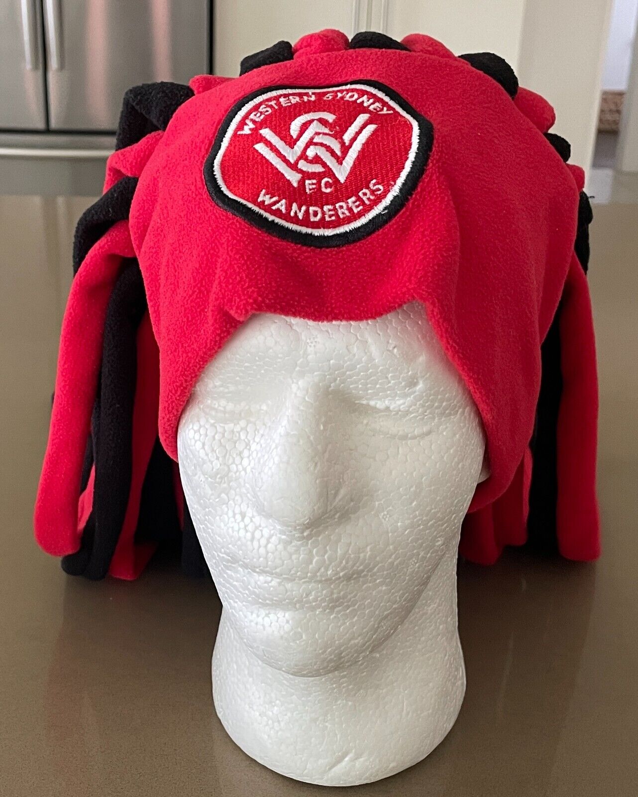 Fan Hat WESTERN SYDNEY WANDERERS FC A-League Dreadlocks Beanie Football Soccer