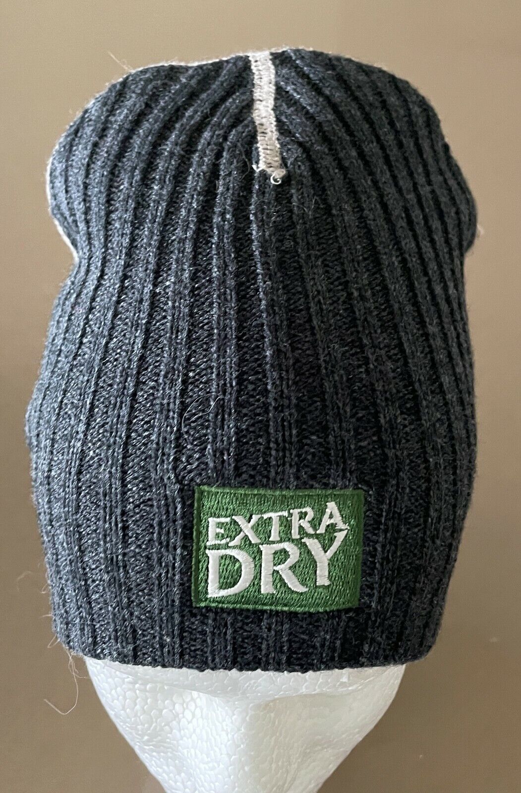 TOOHEYS Knit Beanie EXTRA DRY Embroidered Logo Grey Rib Beer Brewery Hat NEW
