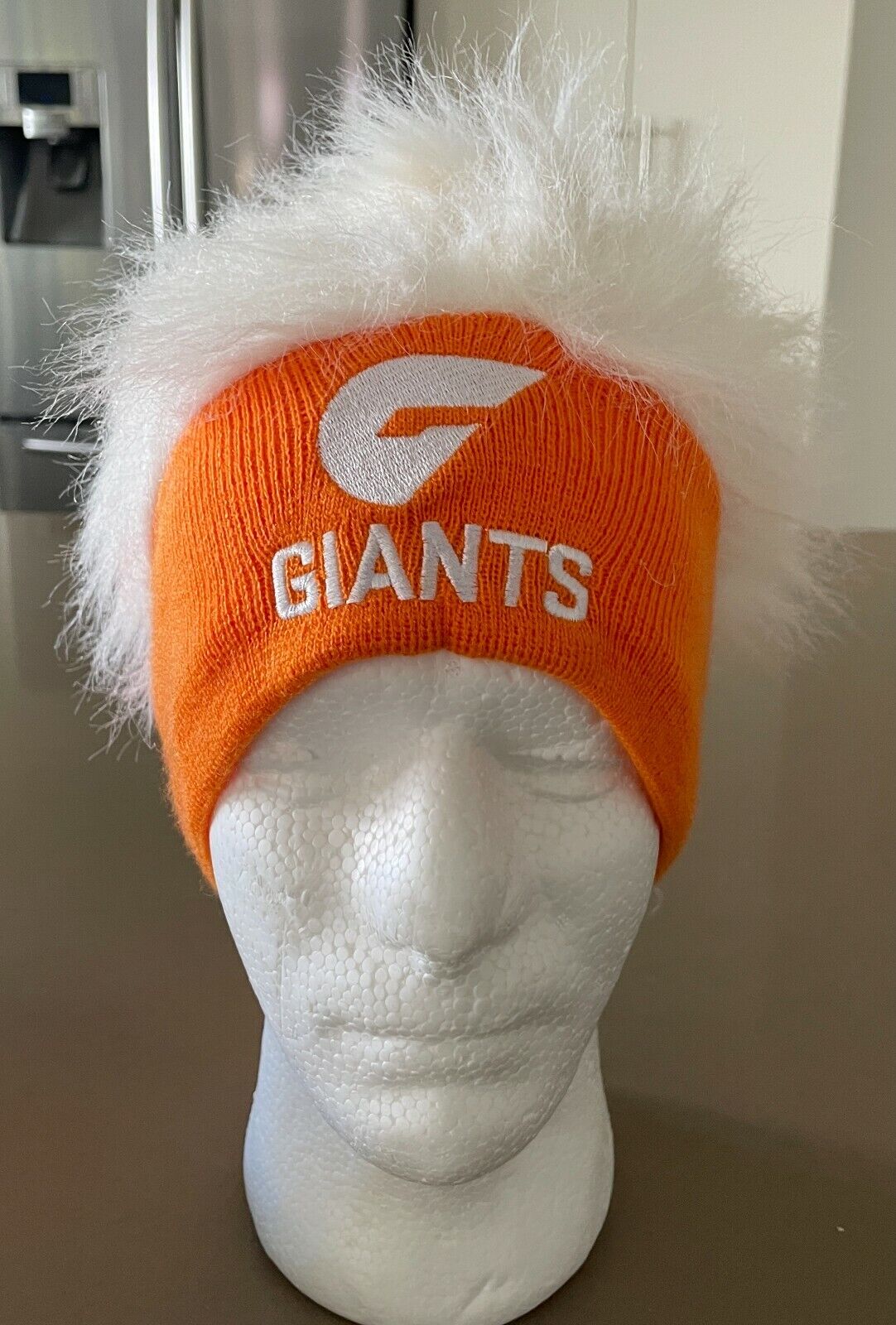 Fan Cap GIANTS Knit Beanie NSW AFL Greater Western Sydney Hair Back Men Hat NEW