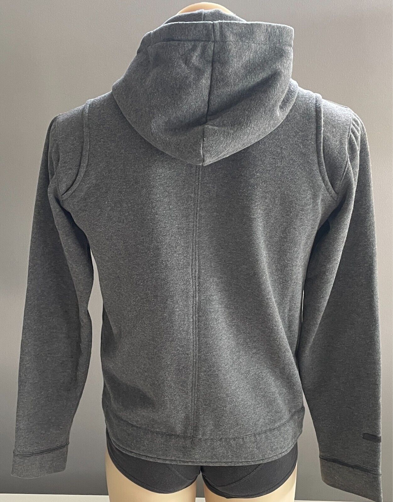 COMUNE Grey Long Sleeve Jacket Mens Size S High Neck Detachable Hoodie