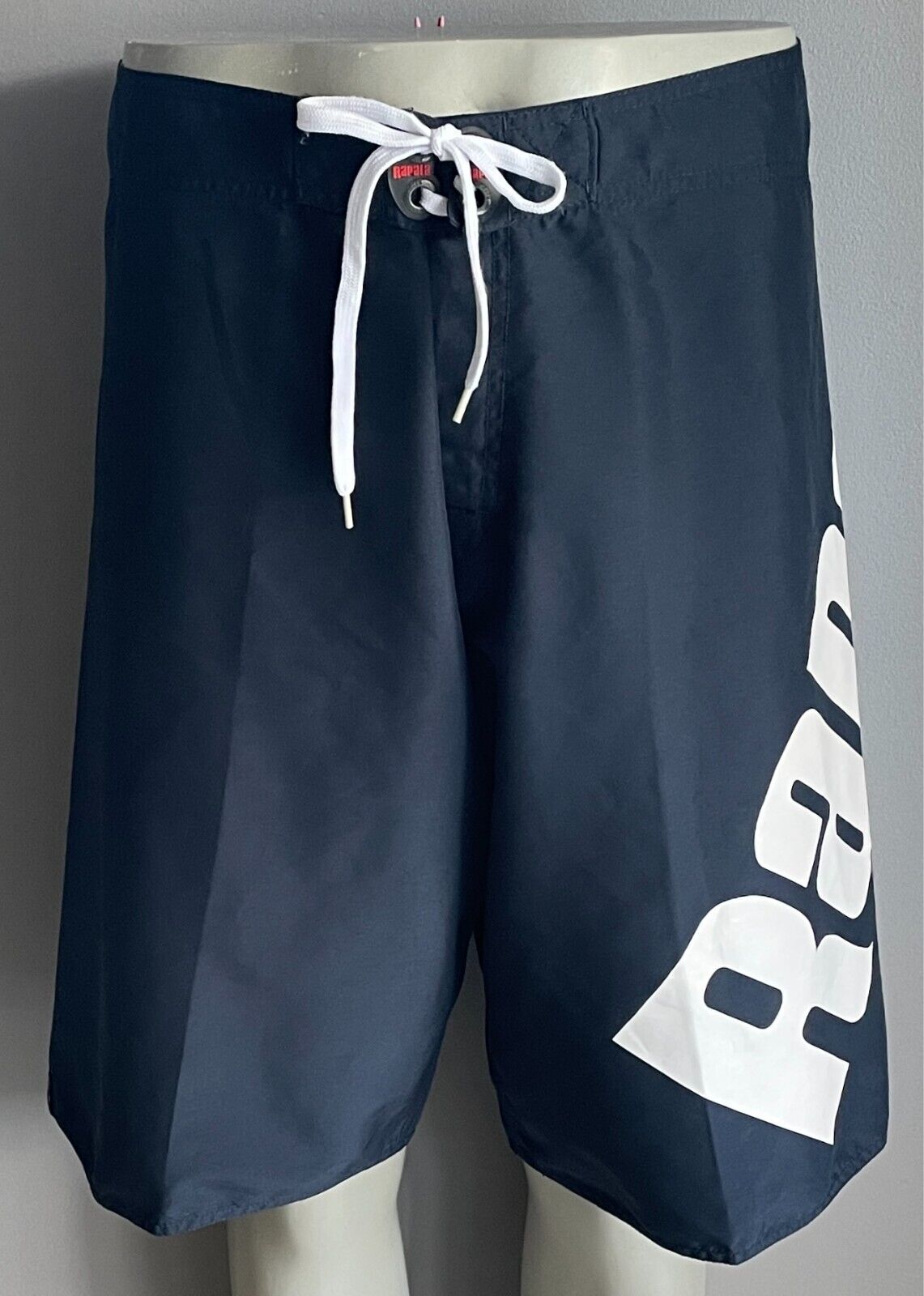 Board Shorts RAPALA Navy White Logo Print Swim Shorts Mens Size 38 96cm Waist