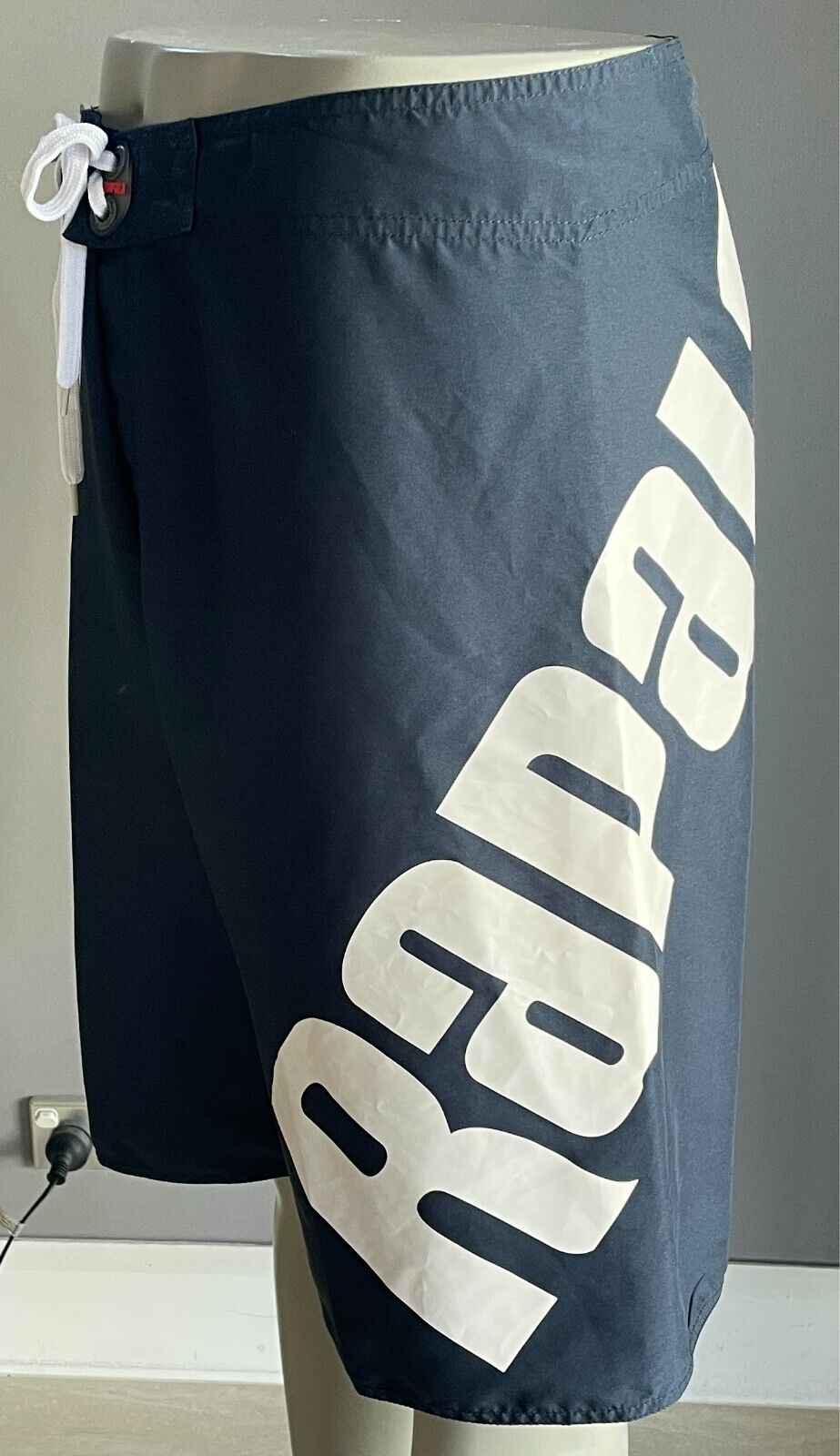 Board Shorts RAPALA Navy White Logo Print Swim Shorts Mens Size 38 96cm Waist