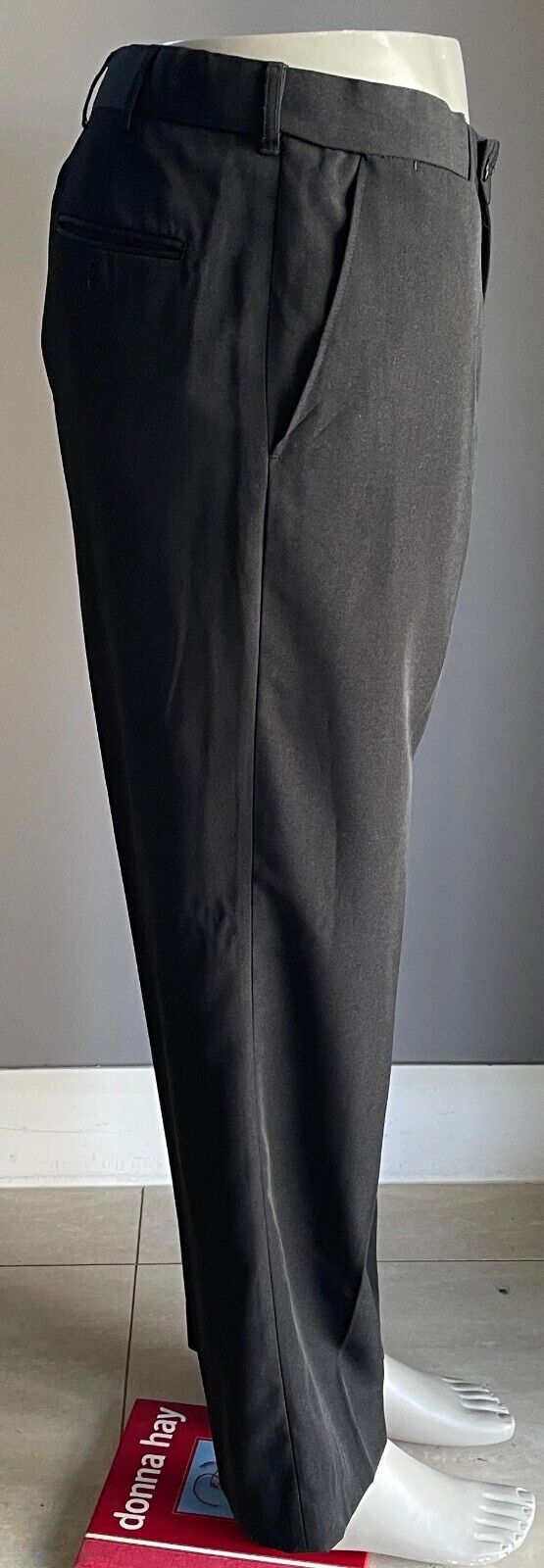 ROGUE  Black Dress Pants Full Length Mens Size 37R Versatile Classic Pants 1990s