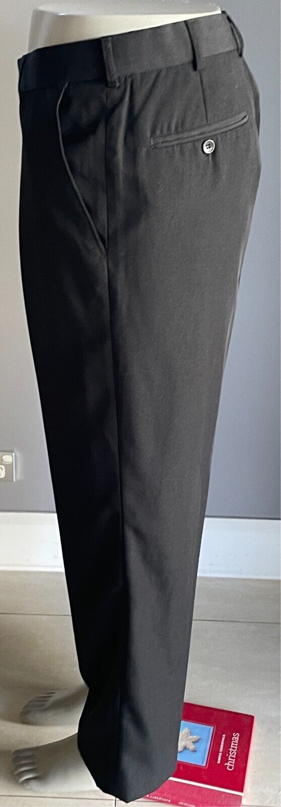 ROGUE  Black Dress Pants Full Length Mens Size 37R Versatile Classic Pants 1990s