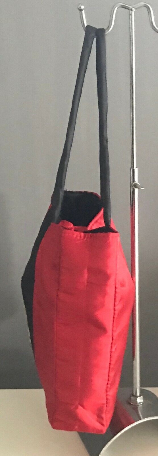 Oriental Tote Handbag Red & Black Gold Mandala Shopping Travel Bag Zip Top