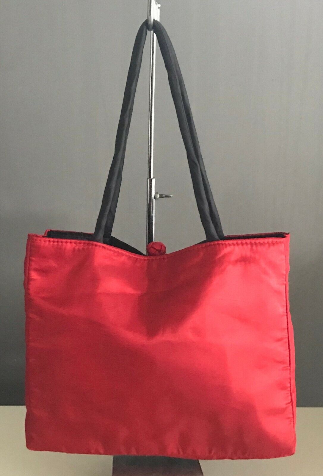 Oriental Tote Handbag Red & Black Gold Mandala Shopping Travel Bag Zip Top