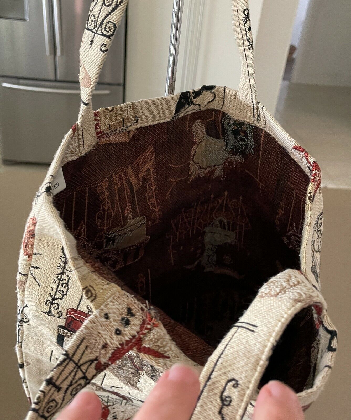 TOTE BAG Terrier Dog Breeds Tapestry Look Shopper  Thick Fabric Poly Cotton NEW