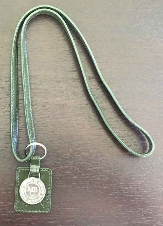 MALENE BIRGER Bag Charm Leather Tote Khaki Green Patent  (Charm ONLY NO BAG)