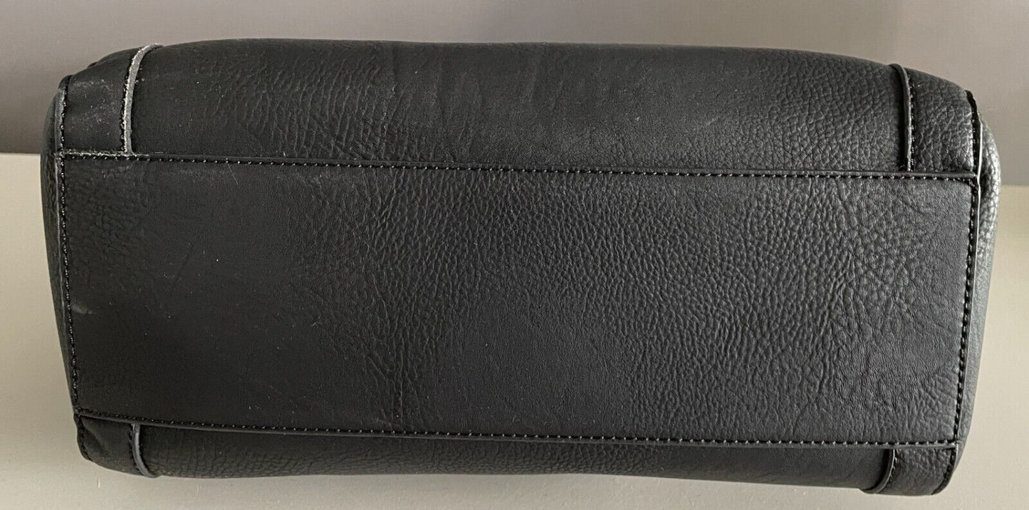 CELLINI SPORT Shoulder Bag Black Textured Pleather Leatherette  Large Tote