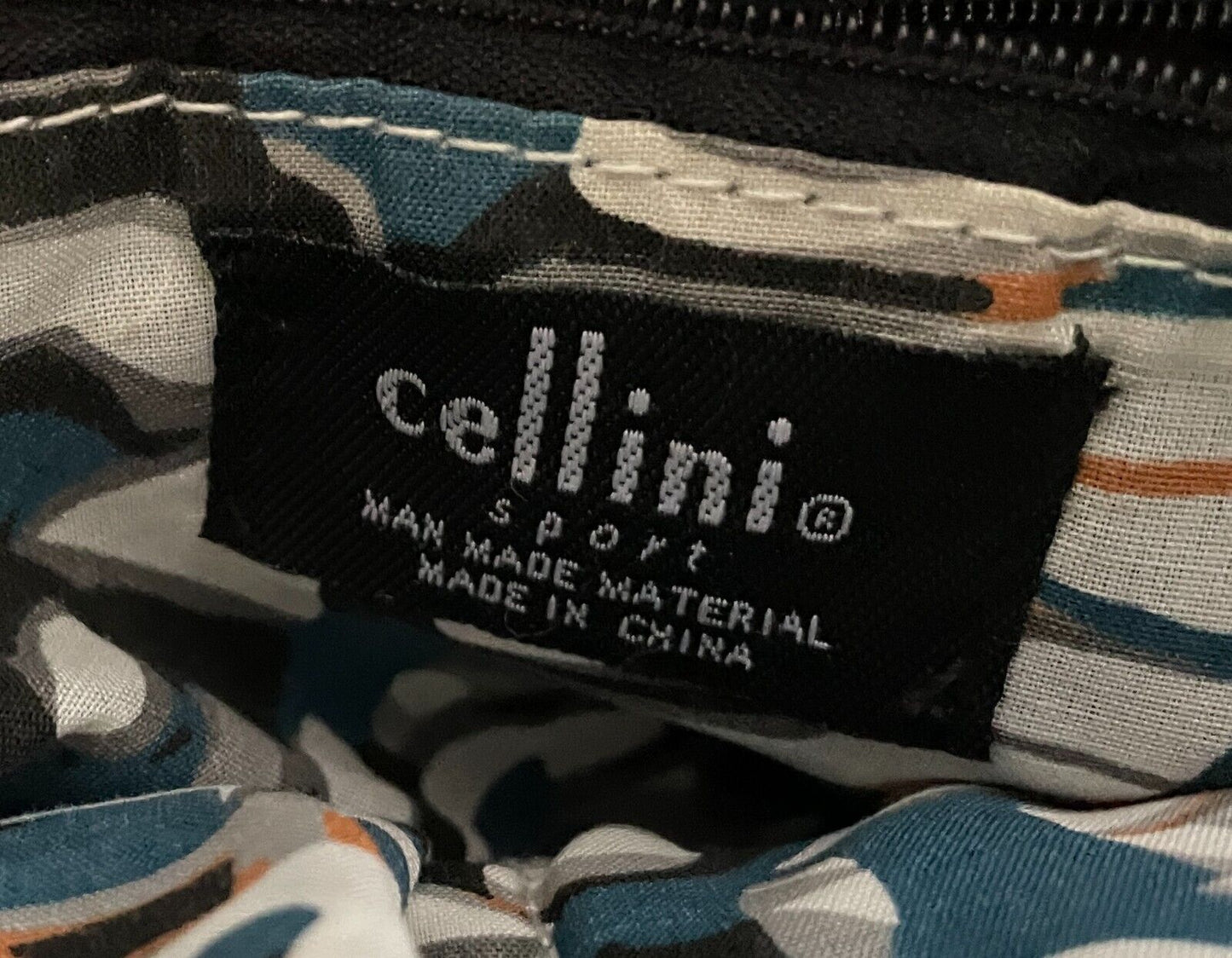 CELLINI SPORT Shoulder Bag Black Textured Pleather Leatherette  Large Tote