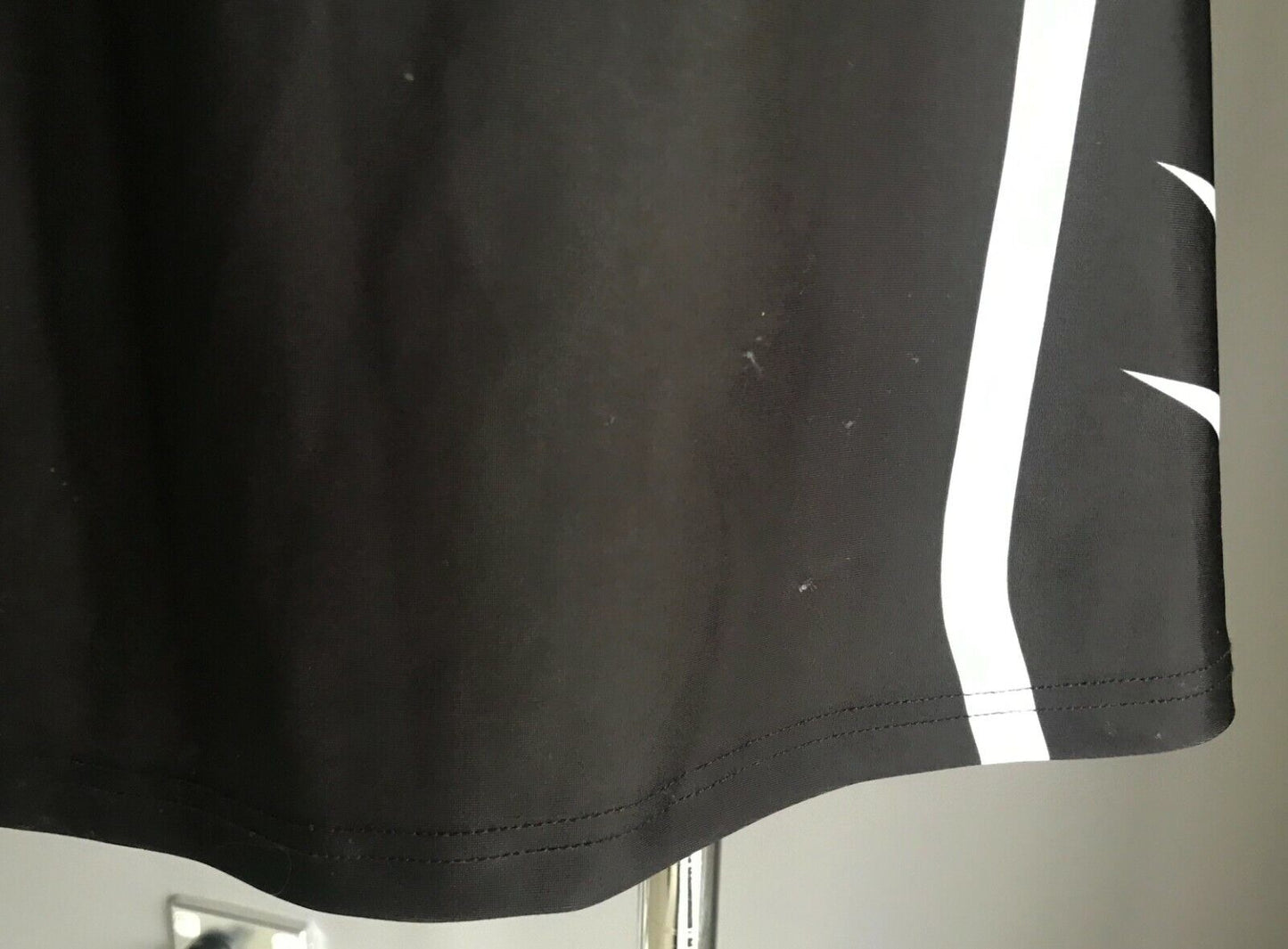 FULLFORCE Skirt Skort Netball Black White Elastic Waist Size 16 Built in Pants