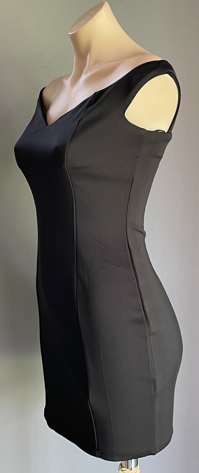 TOBI Mini Dress Black Off the Shoulder Bodycon Ladies Size S AU 8 - 10 Sexy LBD