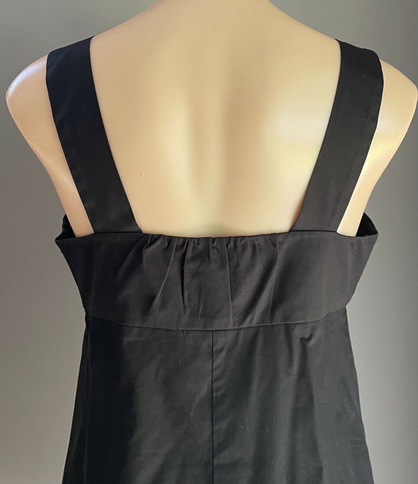 HI THERE by Karen Walker Shift Dress Short Black Sleeveless Tie Trim Size 10
