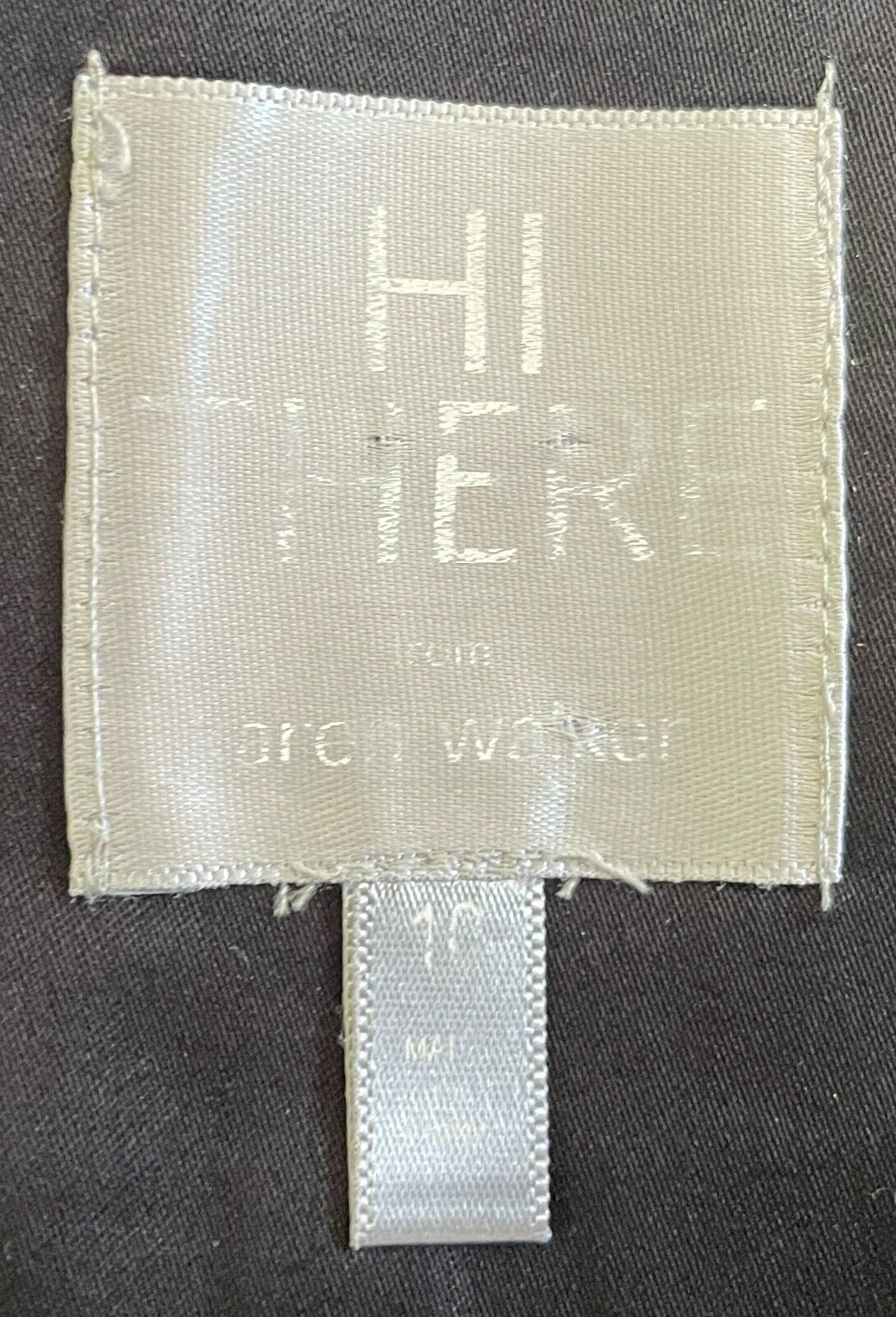 HI THERE by Karen Walker Shift Dress Short Black Sleeveless Tie Trim Size 10