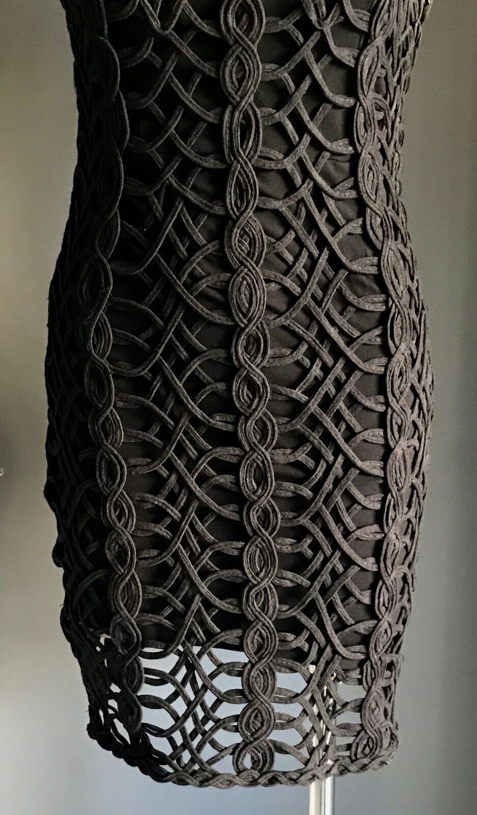 SASS & BIDE Bodycon Dress Black "Cotton Twists" Sleeveless Ladies Size 8 10 NEW